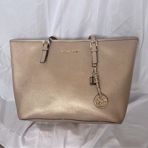 Gold Michael Kors Tote
